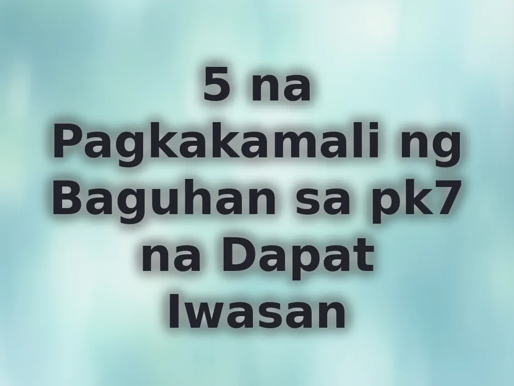 5 na Pagkakamali ng Baguhan sa pk7 na Dapat Iwasan
